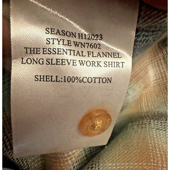 Wildfang The Essential Flannel Long Sleeve Work Shirt Ombre Plaid Medium NWT - Picture 7 of 7